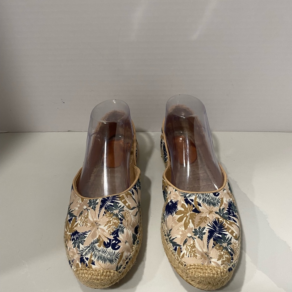 Rag & Bone Georgie Espadrilles Floral Canvas Flats Sz 37 - Picture 1 of 9